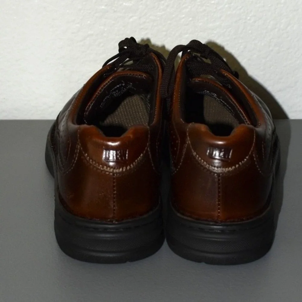 Drew Toledo Oxford Shoes Mens Brown Leather Lace Up‎ Comfort Orthopedic